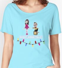 Stop Motion Christmas - Jeff/Annie (Style E) Women's Relaxed Fit T-Shirt