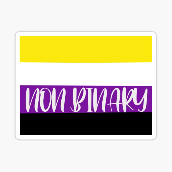 Non Binary Pride Flag Sticker For Sale By Jessknight101 Redbubble