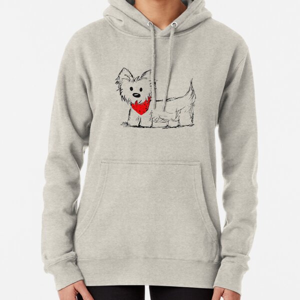 Cute Westie Dog Pullover Hoodie