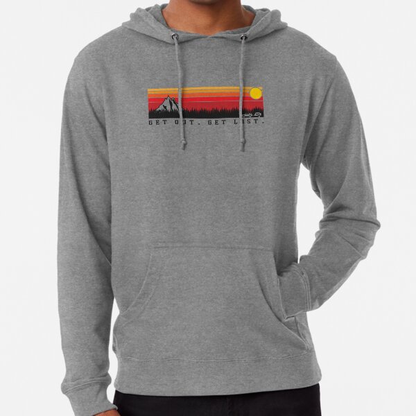 Toyota 4runner 5th Gen and Trailer (Get out. Get Lost. Retro)  Lightweight Hoodie