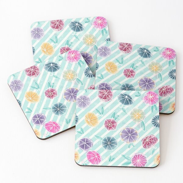 Item preview, Rainflowers Umbrella Stripes designed and sold by SakuraSkies.