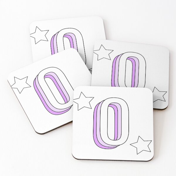 Item preview, Aesthetic Purple Letter "O" with Stars designed and sold by allielibby.