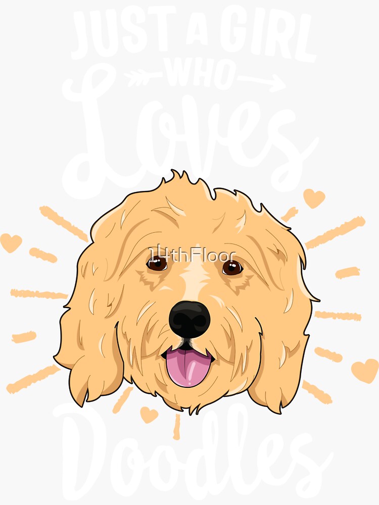 Cute Girls Goldendoodle Gift Golden Doodle Print' Water Bottle