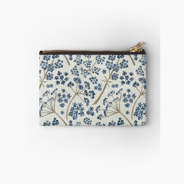 Item preview, Shades of Blue Watercolor Stem Caraway Floral Pattern designed and sold by StudioPosies.
