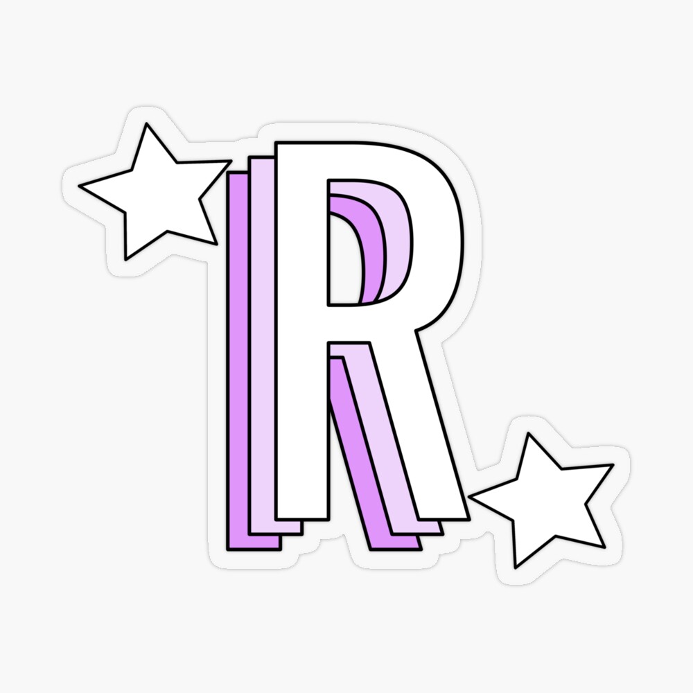 34 inch LETTER R - NORTHSTAR - PURPLE