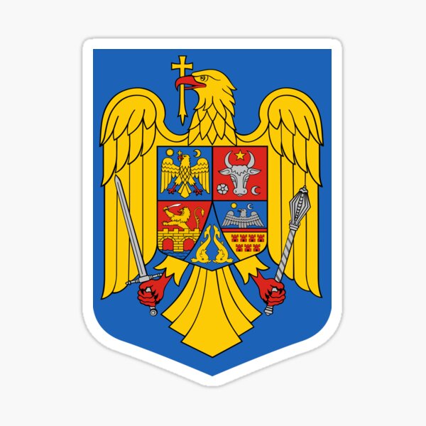 Wappen von Rumänien Sticker