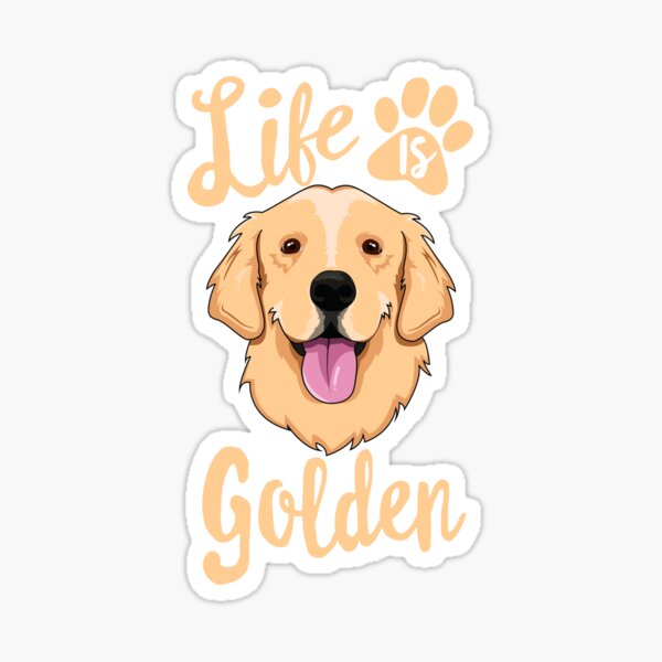 Golden retriever outlet car sticker