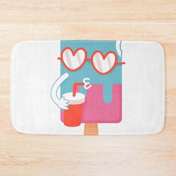 Item preview, Summer Popsicle design Funny Hipster Novelty Ice Cream Emoji print designed and sold by Lisbob.