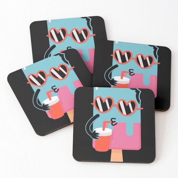 Item preview, Summer Popsicle design Funny Hipster Novelty Ice Cream Emoji print designed and sold by Lisbob.