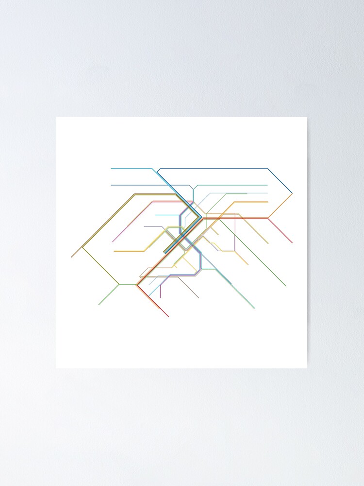 Alternate view of Stuttgart Rail Map Poster