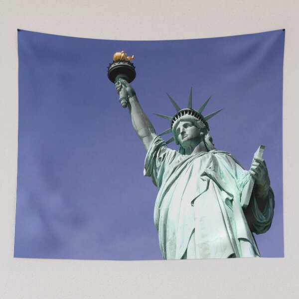 Item preview, Statue of Liberty Black White Gold- New York Prints designed and sold by jalanphoto.