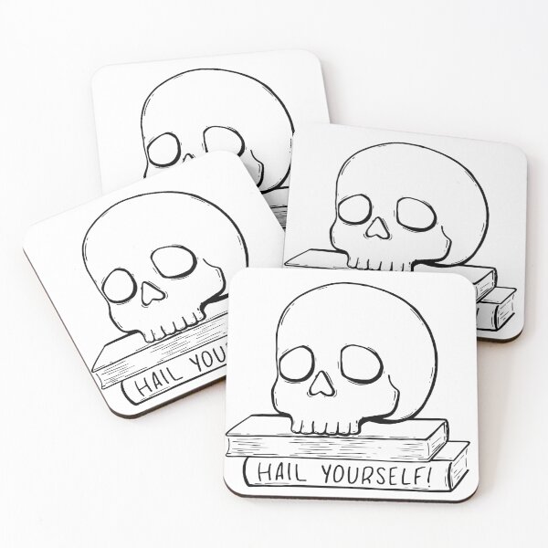 Item preview, Hail Yourself Skull & Spellbook designed and sold by Jess McGarity Art.