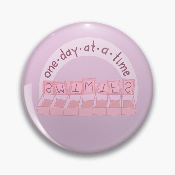 Item preview, One Day At A Time - pink designed and sold by EMCartist.