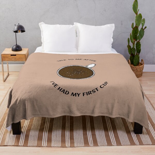 Item preview, Caffeine Addict Quote talk to me after first cup of coffee designed and sold by javes93.