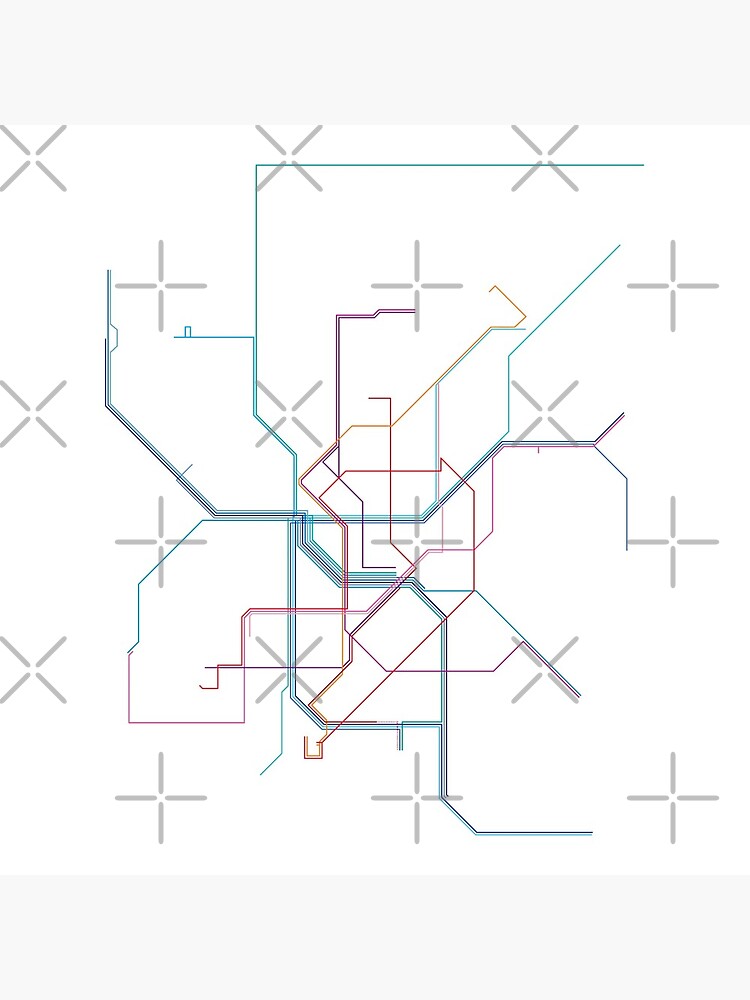 Düsseldorf Rail Map by in-transit