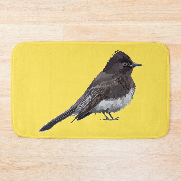 Item preview, Black Phoebe Bird Flycatcher Songbird Illustration designed and sold by MariaWorkman.