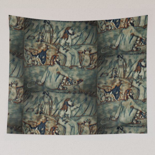 Item preview, Jesus And The Foxes designed and sold by pinkyjainpan.