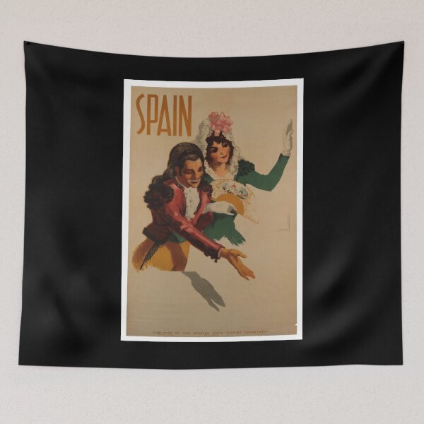 Item preview, Spain vintage travel poster designed and sold by stickart-marek.