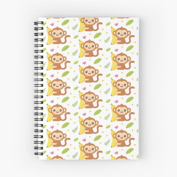 Item preview, Cute Monkey and Banana Pattern designed and sold by rustydoodle.