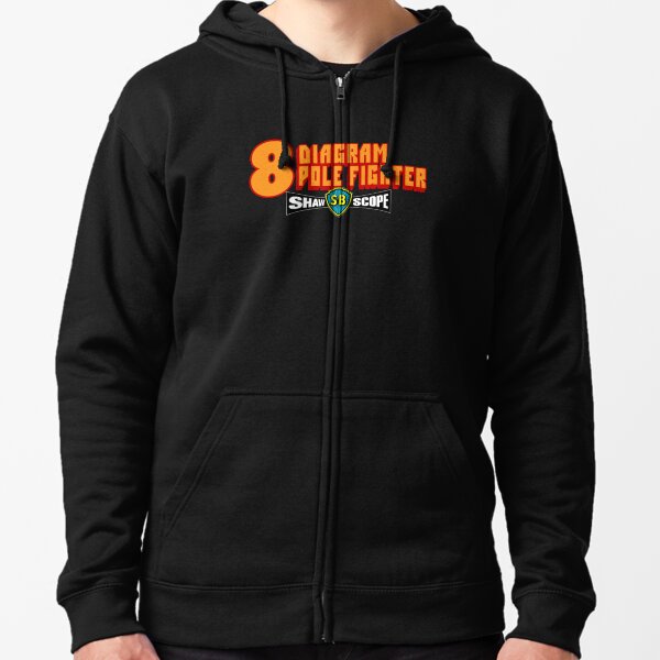 SHENGN Mans Designed Classic Hooded Bag Armored Samurai Zipper Hoodie