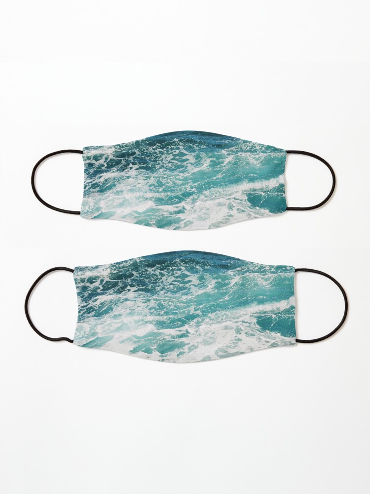 Alternate view of Blue Ocean Waves Mask