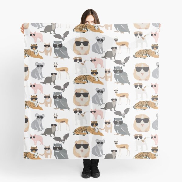 Cool and Funny Animals Wearing Sunglasses Scarf