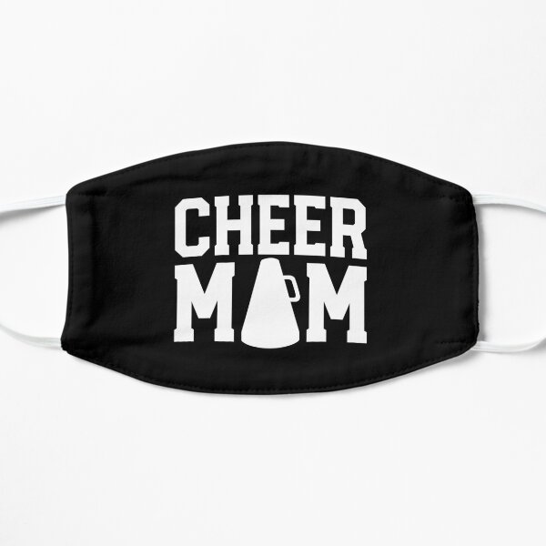 Cheer Mom Camisetas para mujer Cheerleader Mom Gifts Mother Mascarilla plana