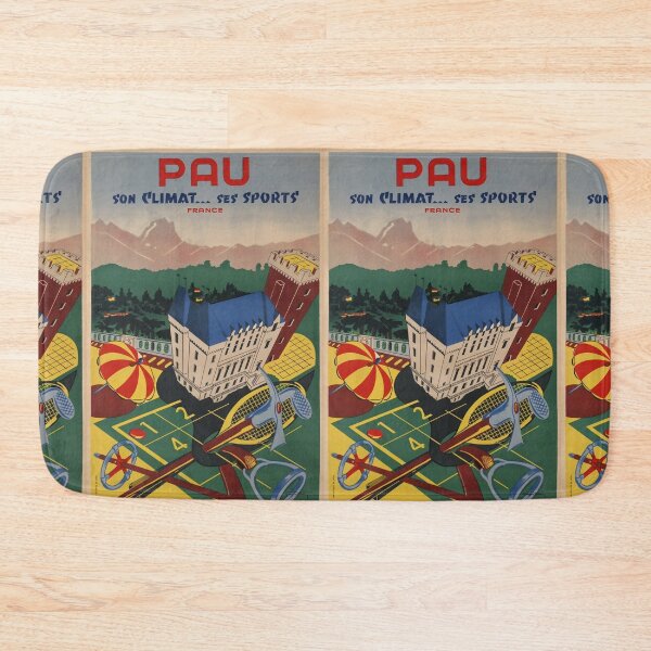 Artikelvorschau, Pau vintage travel poster entworfen und verkauft von stickart-marek.