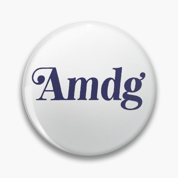 Item preview, Fancy AMDG Sticker designed and sold by thelivingperson.