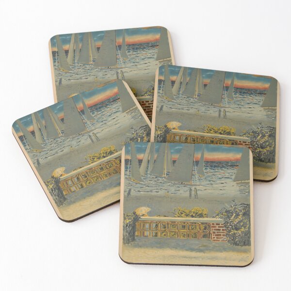 Item preview, Plages du Morbihan vintage travel poster designed and sold by stickart-marek.
