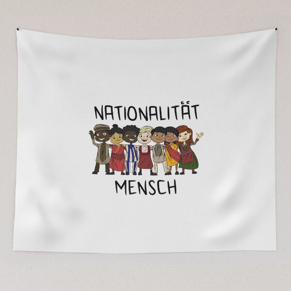 Item preview, Nationality Human Refugees Anti-Fascism Anti-Racism designed and sold by CLohrenz.