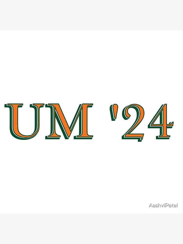 "UMiami 2024 Sticker" Poster for Sale by AashviPatel Redbubble