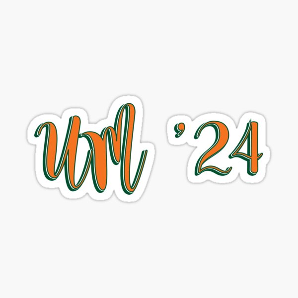 "UMiami 2024 Sticker" Sticker by AashviPatel Redbubble