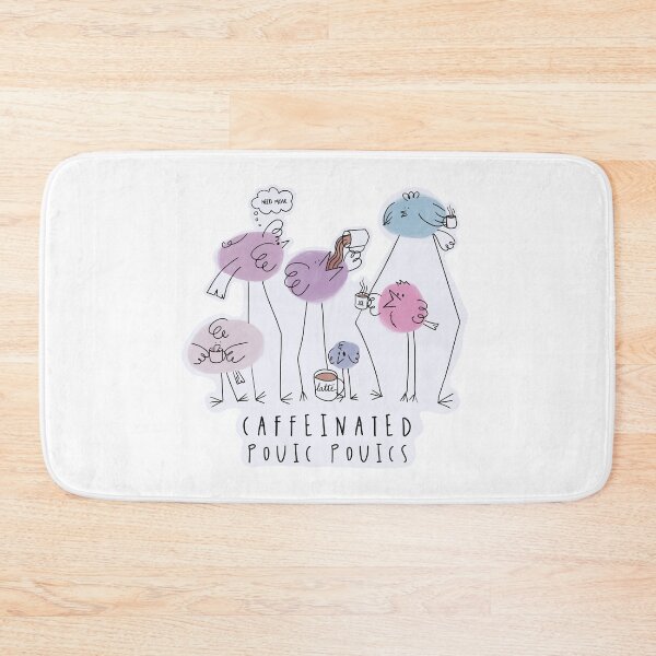 Item preview, Caffeinated Pouic Pouics / Cute Coffee Dates designed and sold by Nathalie Aynié.