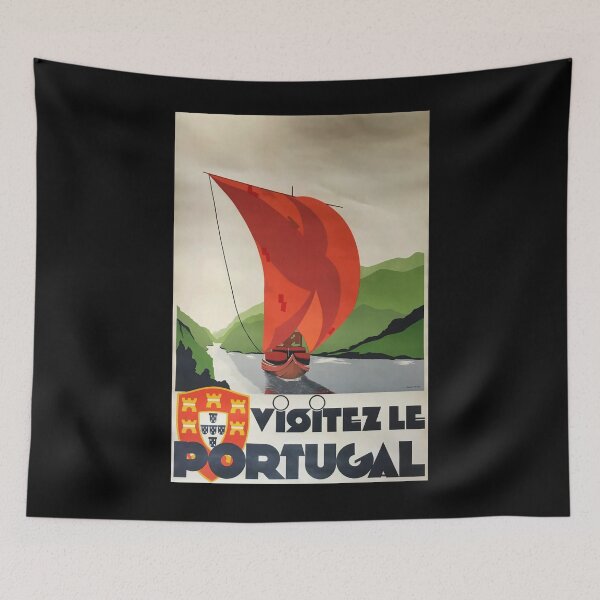 Item preview, Visitez Portugal vintage travel poster designed and sold by stickart-marek.