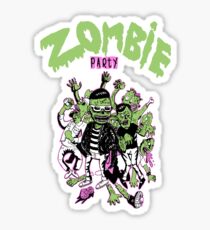 Zombie party Sticker
