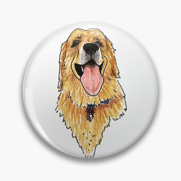 Item preview, A Very Happy Handdrawn Golden Retriever designed and sold by BusyBee Argentina.
