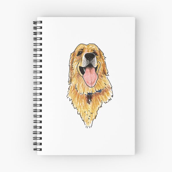 Item preview, A Very Happy Handdrawn Golden Retriever designed and sold by BusyBee Argentina.