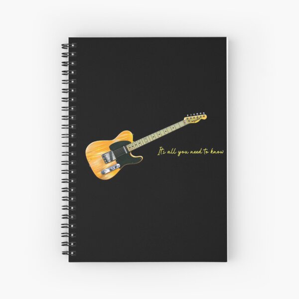 Springsteen Guitar. All You Need To Know. WallsOfFameAust Spiral Notebook