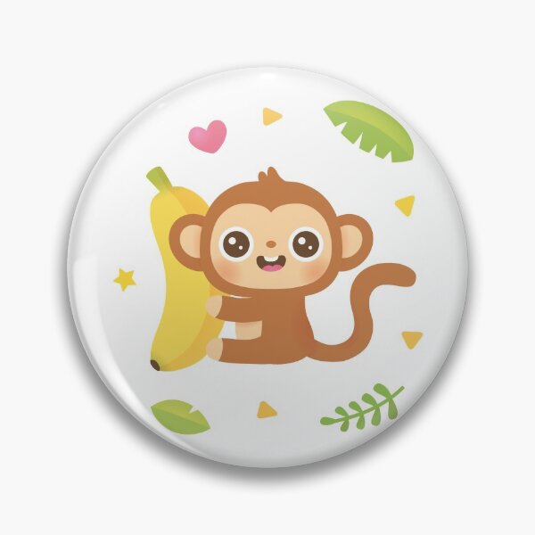 Item preview, Cute Monkey and Banana Pattern designed and sold by rustydoodle.