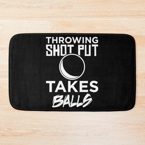 Item preview, Playing Shot Put Takes Balls Adult Humor Pun Shot Putter print designed and sold by jakehughes2015.
