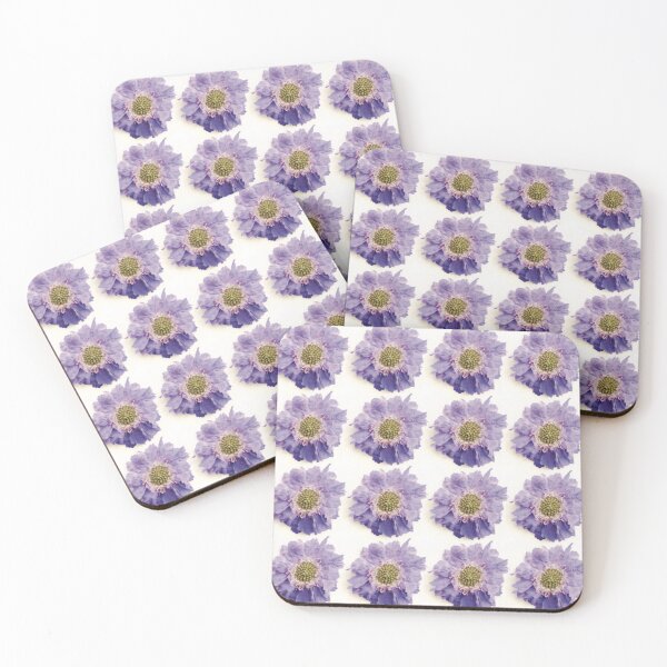 Item preview, Lilac pincushion flower print designed and sold by LittleBettyMakes.