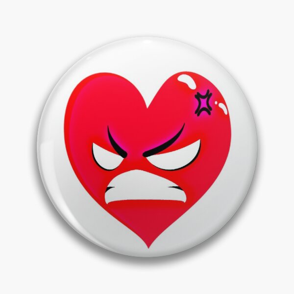 Item preview, The Angry Face Red Heart By We Love Creating designed and sold by WeLoveCreating.