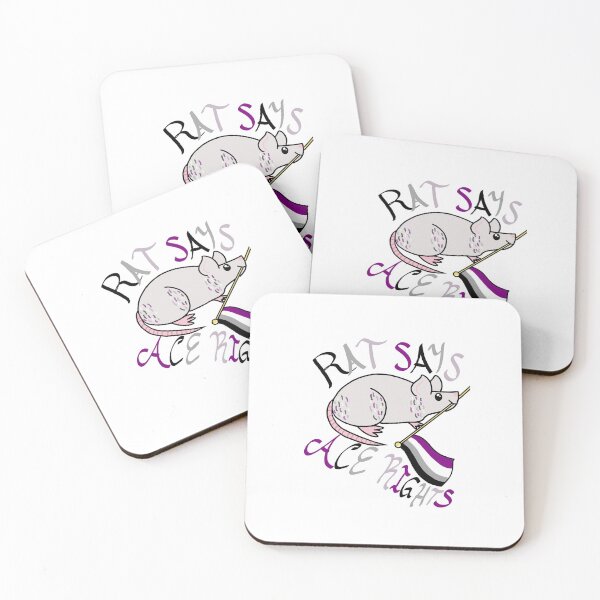 Item preview, Rat Says Ace Rights designed and sold by gay-teen-artist.