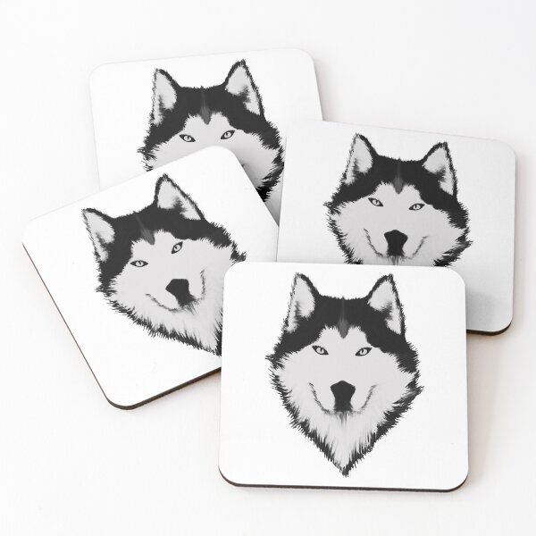 Item preview, Cool Wolf Face White And Black Color designed and sold by vineeth.