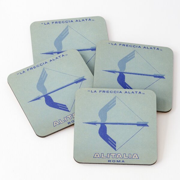 Item preview, Vintage Italian Airlines Label / Bow and Arrow Graphic designed and sold by FuzzyHoney.