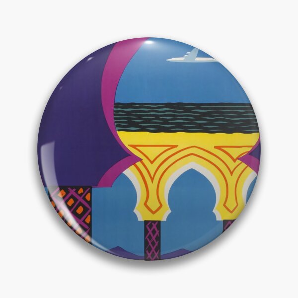 Item preview, Royal Air Maroc vintage travel poster designed and sold by stickart-marek.