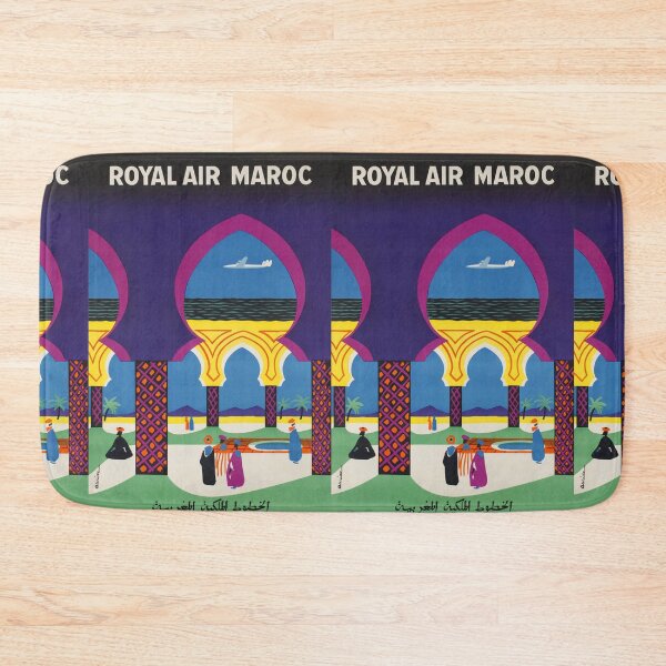 Item preview, Royal Air Maroc vintage travel poster designed and sold by stickart-marek.