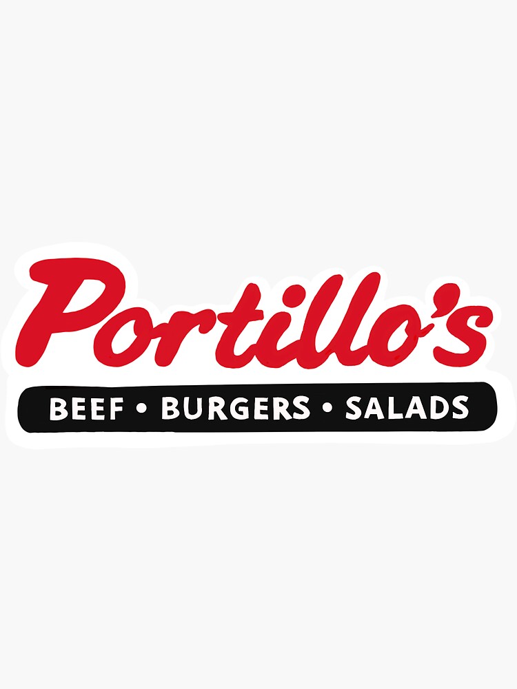"Portillo's" Sticker for Sale by izzyballis Redbubble
