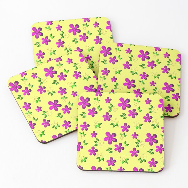Artikelvorschau, Purple flower and leaf pattern entworfen und verkauft von fizi40.